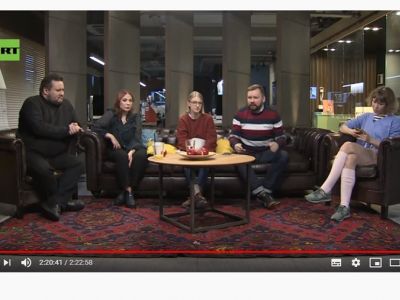 Стрим по митингу 29.9.19 на пр. Сахарова в студии RT. Скрин видео: www.youtube.com/watch?v=vn9iQCAlSRE Стрим по митингу 29.9.19 на пр. Сахарова в студии RT. Скрин видео: www.youtube.com/watch?v=vn9iQCAlSRE